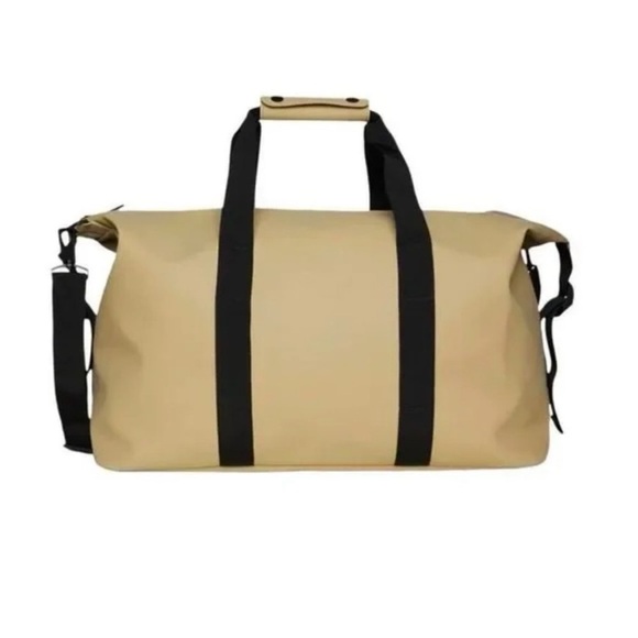 NWT Rains Hilo Weekend Waterproof Bag in Sand and Black - Picture 2 of 5